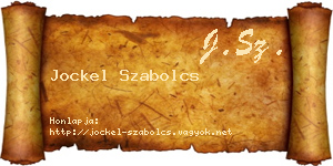 Jockel Szabolcs névjegykártya